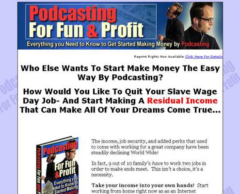 Product picture Podcasting For Fun & Profit - Download Business